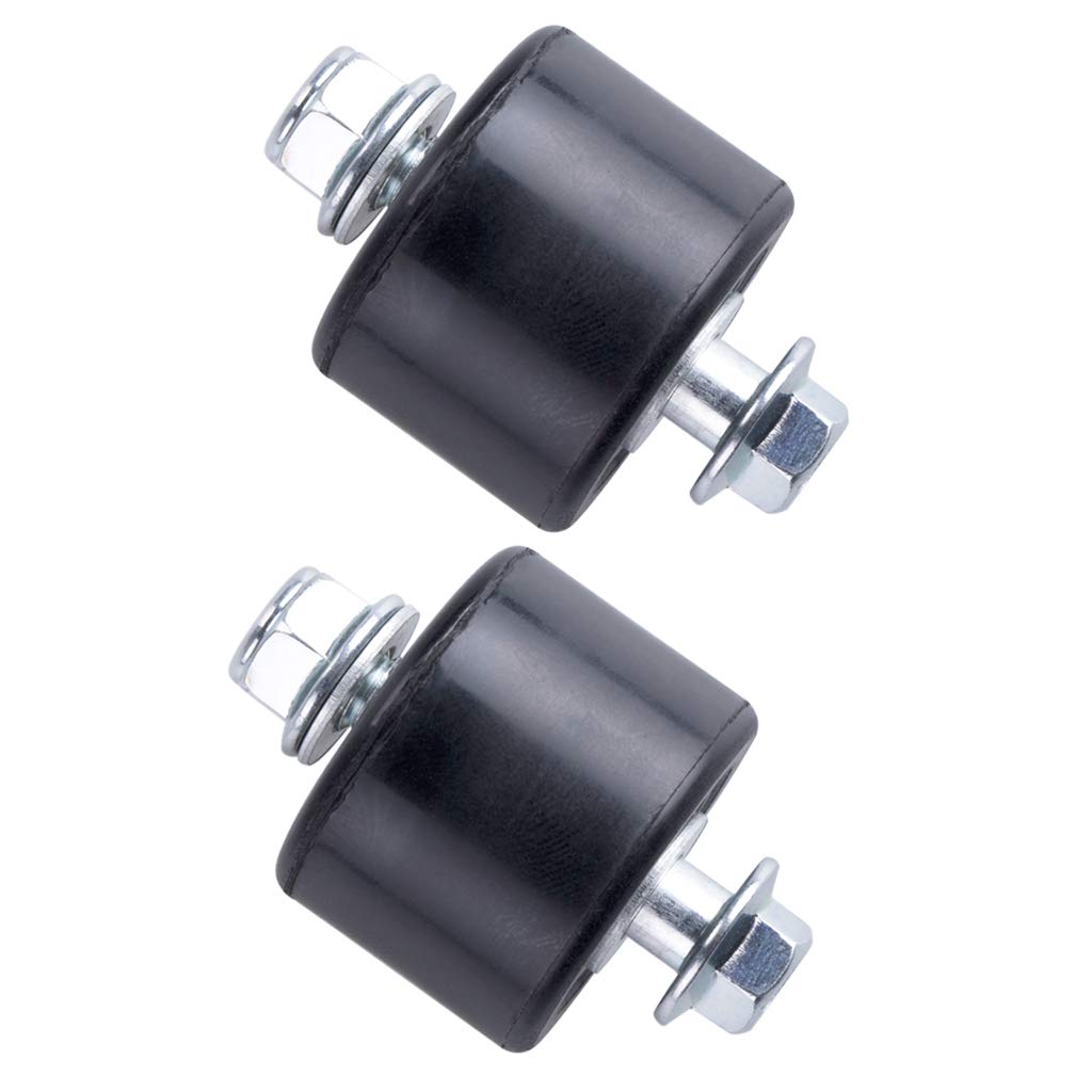 Mrelc Black Lower Chain Roller Guide Set For Yamaha Yfz 350 Banshee 1987-2006,2 Pcs (8Mm)