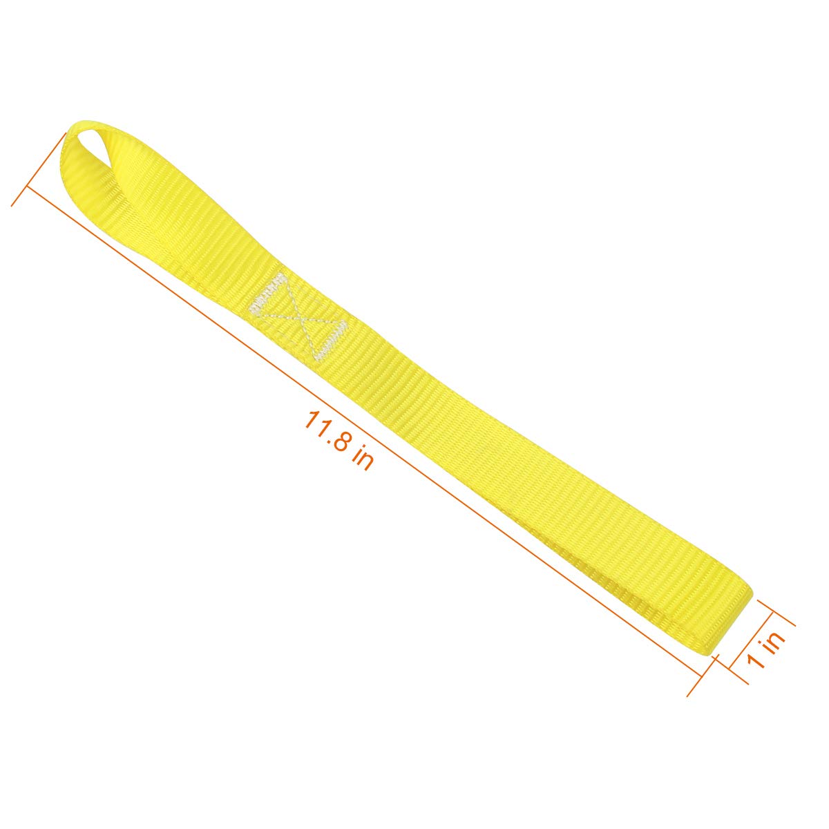 Jchl Soft Loop Tie Down Straps 1800Lbs Load Capacity, Tie Down Loops For Securing Atv Utv Motorcycles Scooters Dirt Bikes Lawn Garden Equipment Yellow (8 Pack)