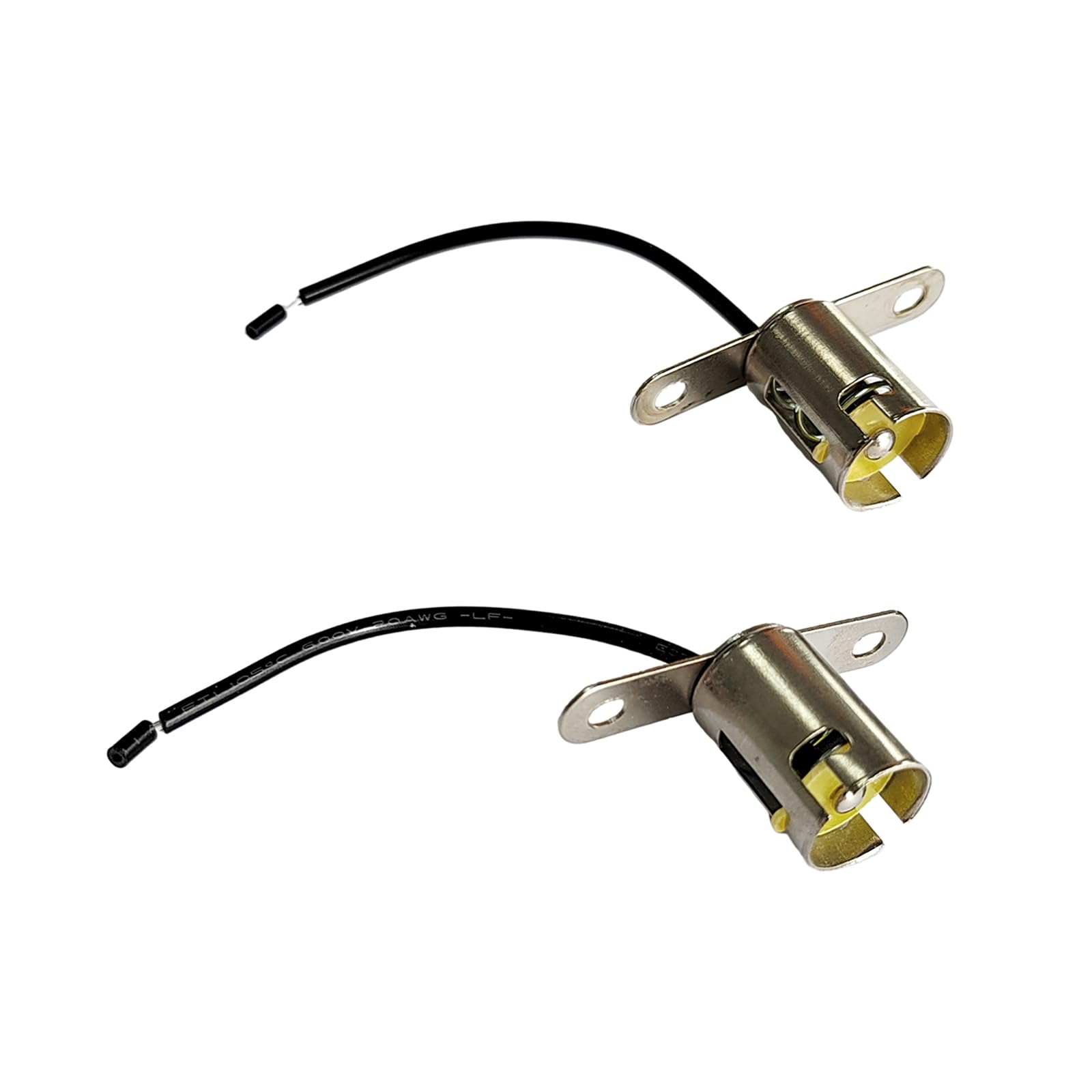 Augeny 2PCS Car Light Bulb Socket, BA15S LED Bulb Light Lamp Socket Adapter, 1156 Light Bulb Socket Holder with Wire Connector, 