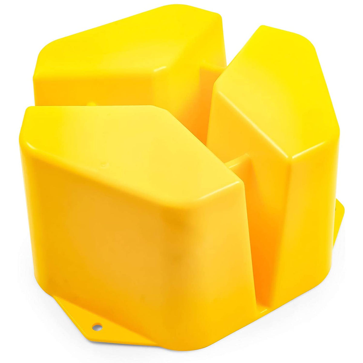 Camco Yellow Stabilizer Jack Support - Provides a Sturdy, Durable Surface for Stabilizer Jacks | Offers 7'' of Lift| Constructed