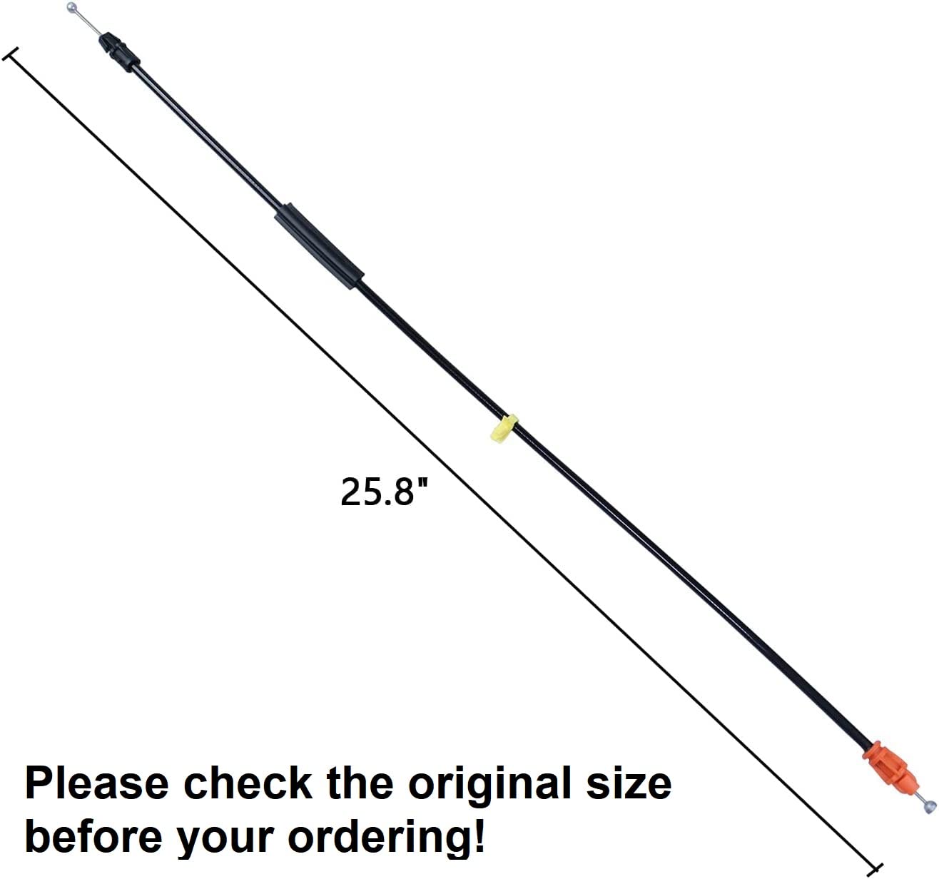 HNeekyr Door Cable Latch Kit for 2007-2014 Chevy Silverado Tahoe Yukon Sierra Escalade, 25.8 Driver/Passenger Side, Power Door Locks