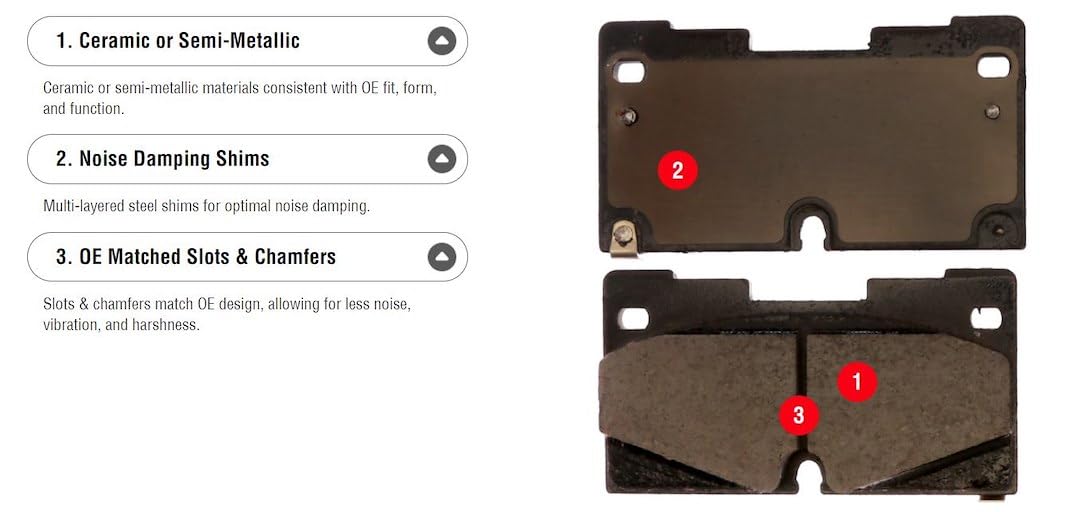 Raybestos Mgd1273Ach Reliant Brake Pad Set