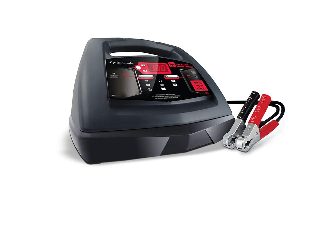 Schumacher FR01235 Battery Charger with Engine Starter, Boost, and Maintainer - 100 Amp/30 Amp, 6V/12V - for Tractors, Cars, and