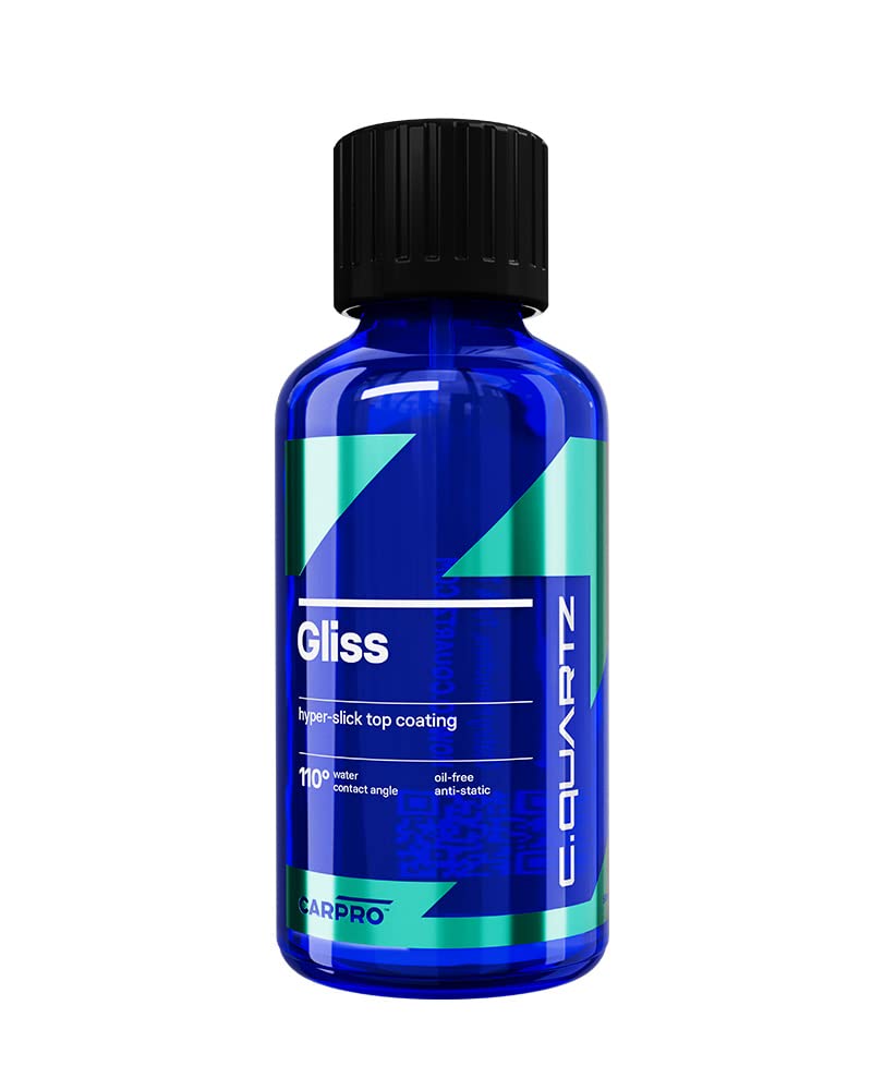 Carpro Gliss Original - 30Ml Kit - Ceramic Coating For Cars - Hyper Smooth Hydrophobic Nano Top-Coat With Microfiber Applicators