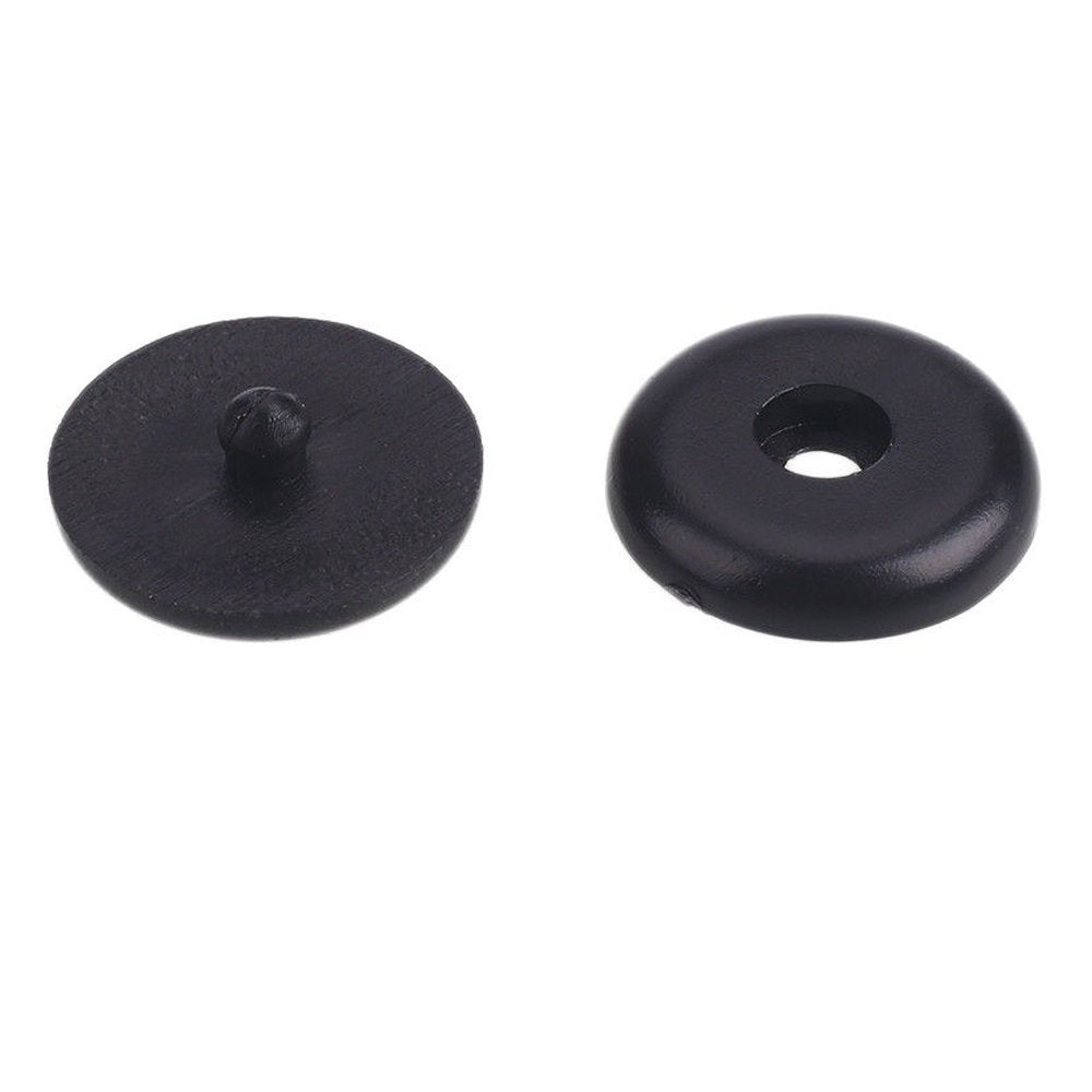Y-Axis 5 X Seat Belt Button Buckle Clip Stop - Universal Fit Stopper Kit Black (5 Sets)