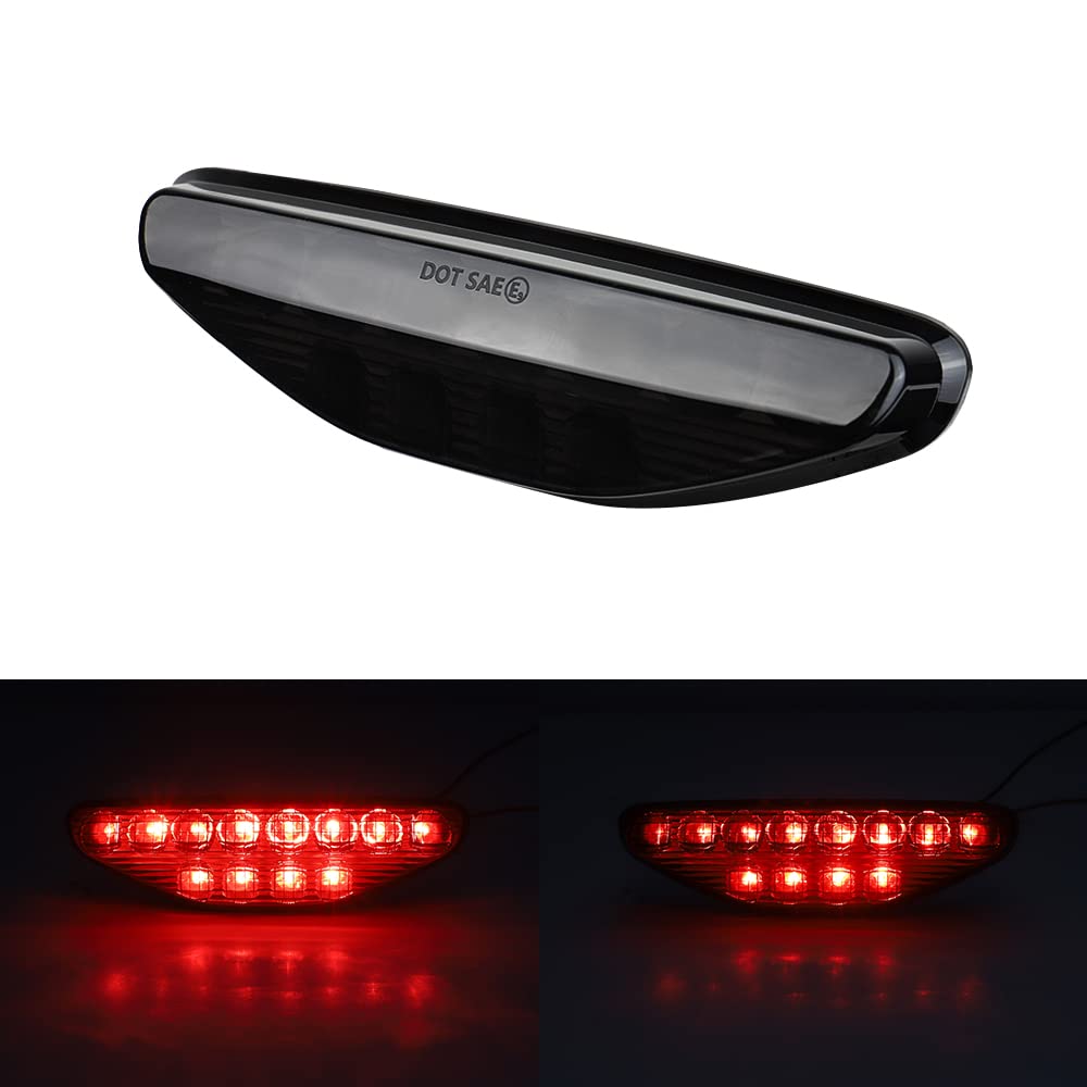 Cavauu Atv Motorcycle Led Tail Light Waterproof Trx Led Brake Lamp Compatible With 2006-2009 Trx 450R,2006-2014 Trx 450Er Replacement #33700-Hp1-601(1 Pcs Black)