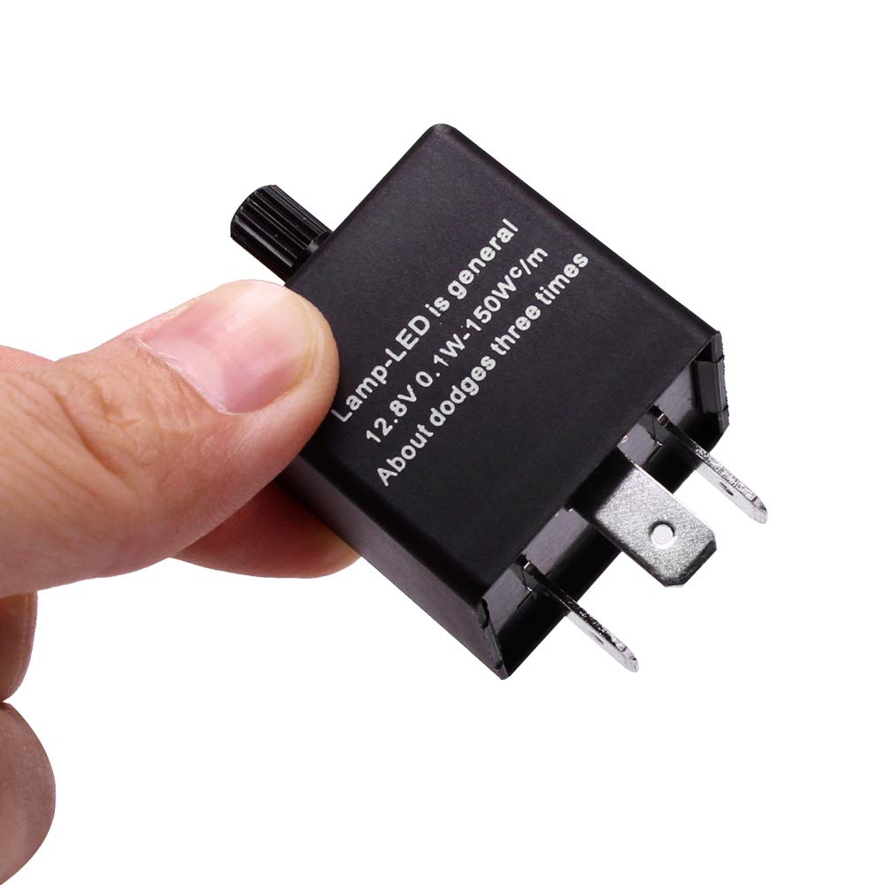 Huiqiaods Cf13 Jl-02 Ep34 3 Pin Adjustable Led Flasher 12.8 V 0.1W-150W Turn Singal Relay Lights Hyper Blink Flash Fix