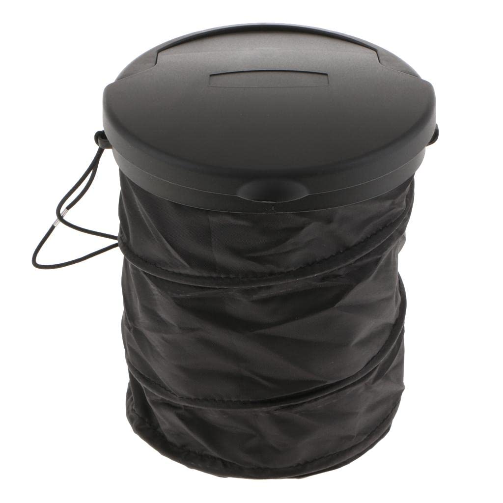 JAZZY PEARLS Folding Car Trash Can Garbage Bin Container PopUp Car Trash Bag
