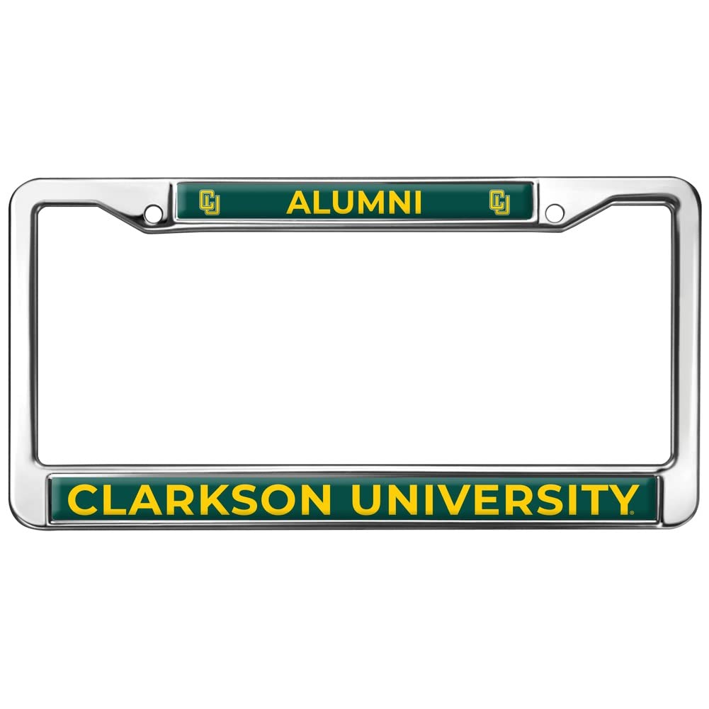 Clarkson University Alumni Logo Full Size Standard License Plate Metal Frame