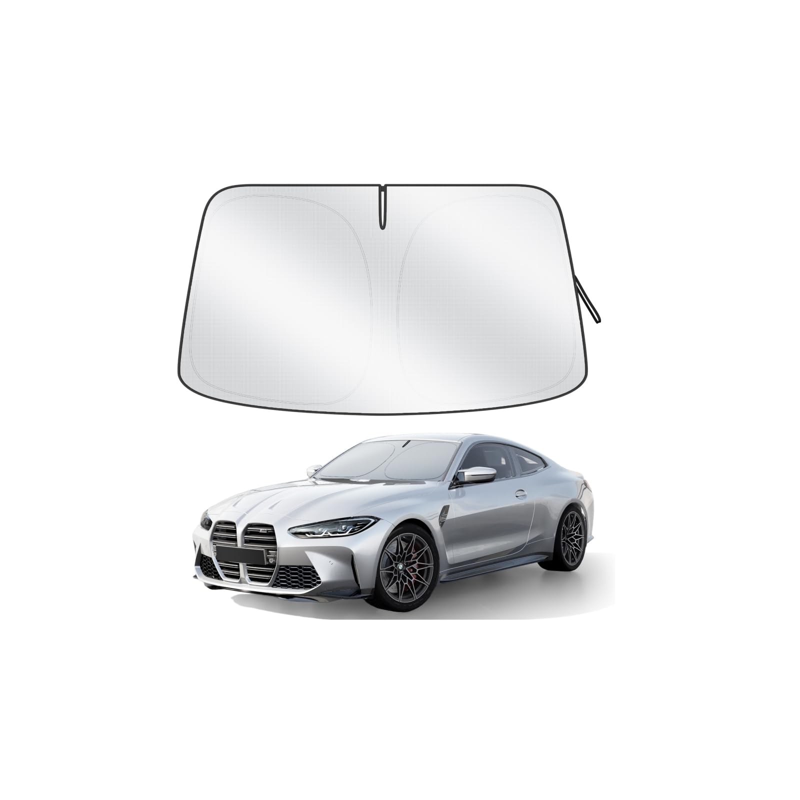 Car Windshield Sun Shade, 300T Thickened Car Window Shades Heat Reflective Interior Cool, Universal Fit for Most Cars SUVs Truck