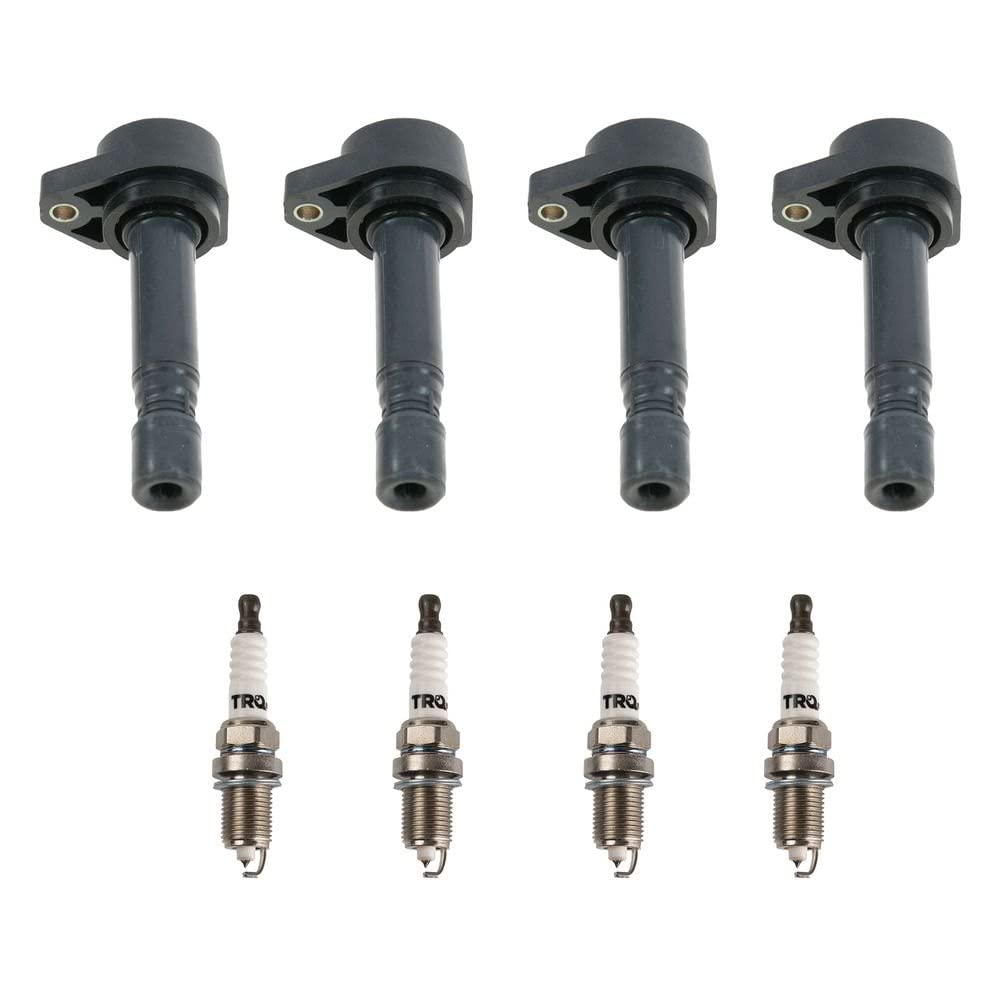 Trq Ignition Kit Ignition Coil Spark Plugs Compatible With 2006-2011 Honda Civic