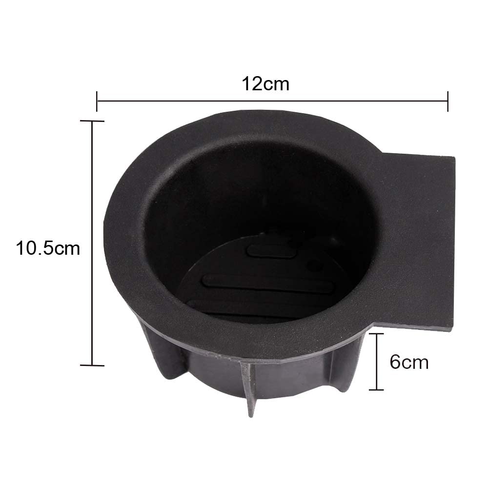 Pit66 Cup Holder Insert Compatible With Ford F150 2004-2008 With Flow Through Console/Fit 09-14 F150 Without Flow Through Consol
