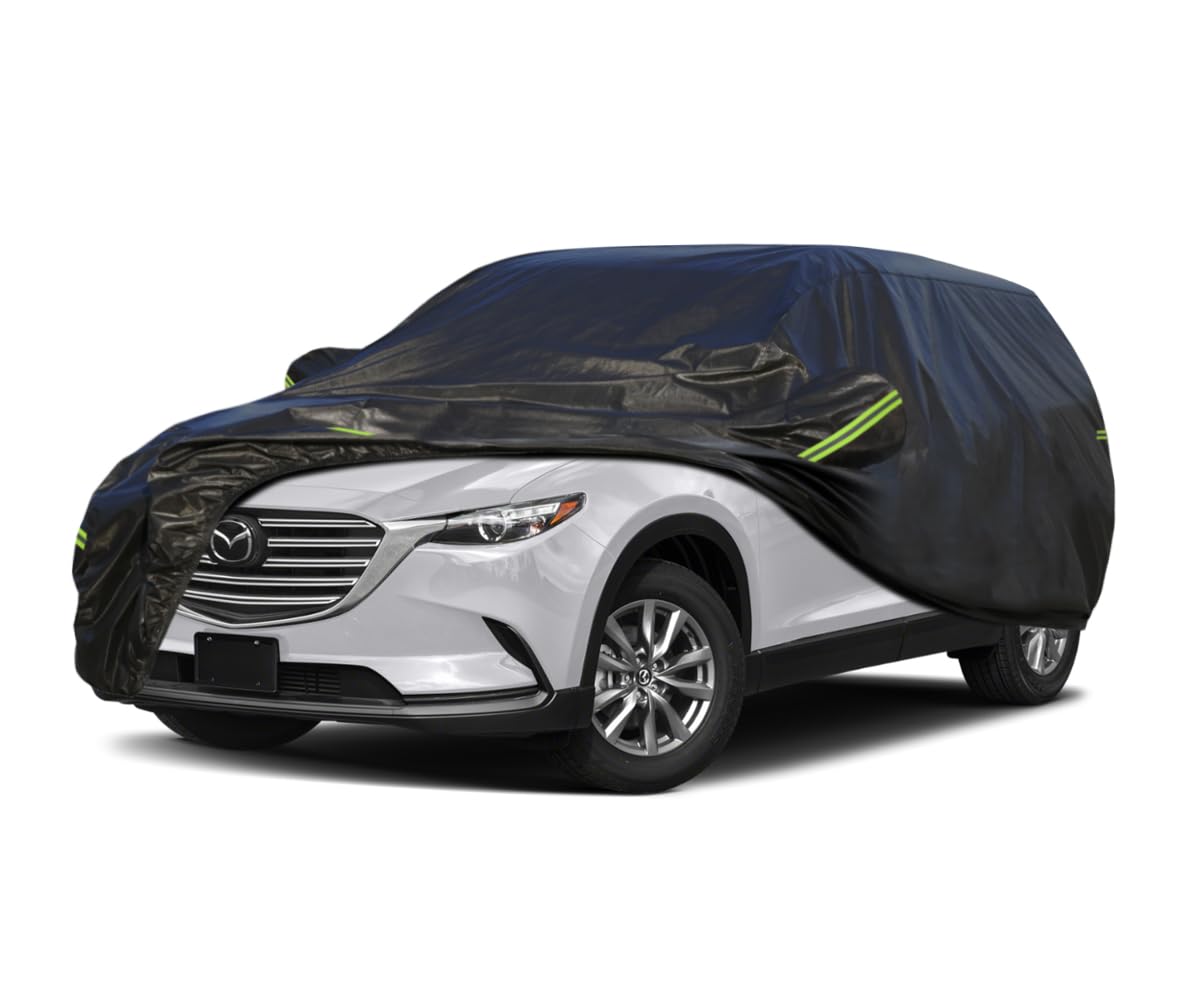 Koukou Waterproof Suv Car Cover Suitable For Mazda Cx-9 From 2007 To 2025, 7 Layers Windproof All Weather Waterproof Outdoor Cov