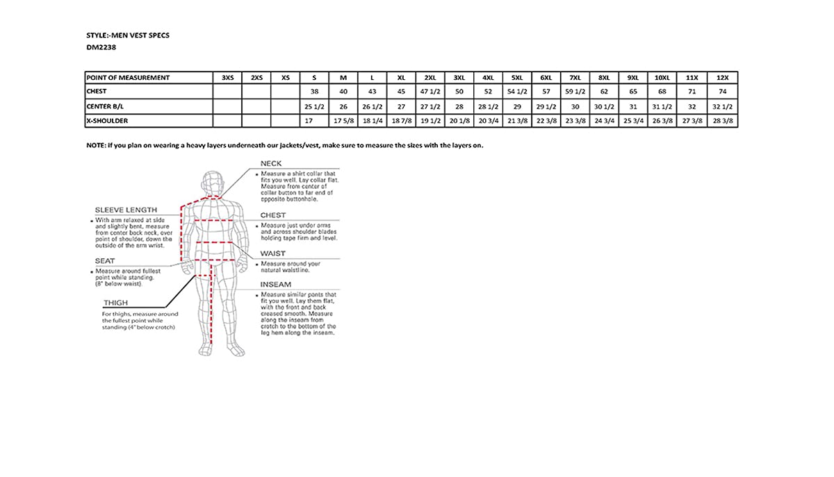 Milwaukee Leather Dm2238 Men'S Black Denim Snap Front Club Style Vest - Large