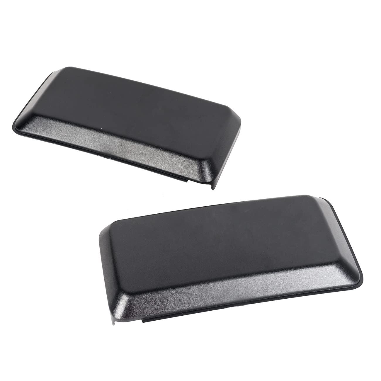 Karpal Bumper Guards Pads Insert Caps + License Plate Frame Bracket Compatible With 2018 2019 2020 Ford F150 F-150 Front Lh Left Driver + Rh Right Passenger Side