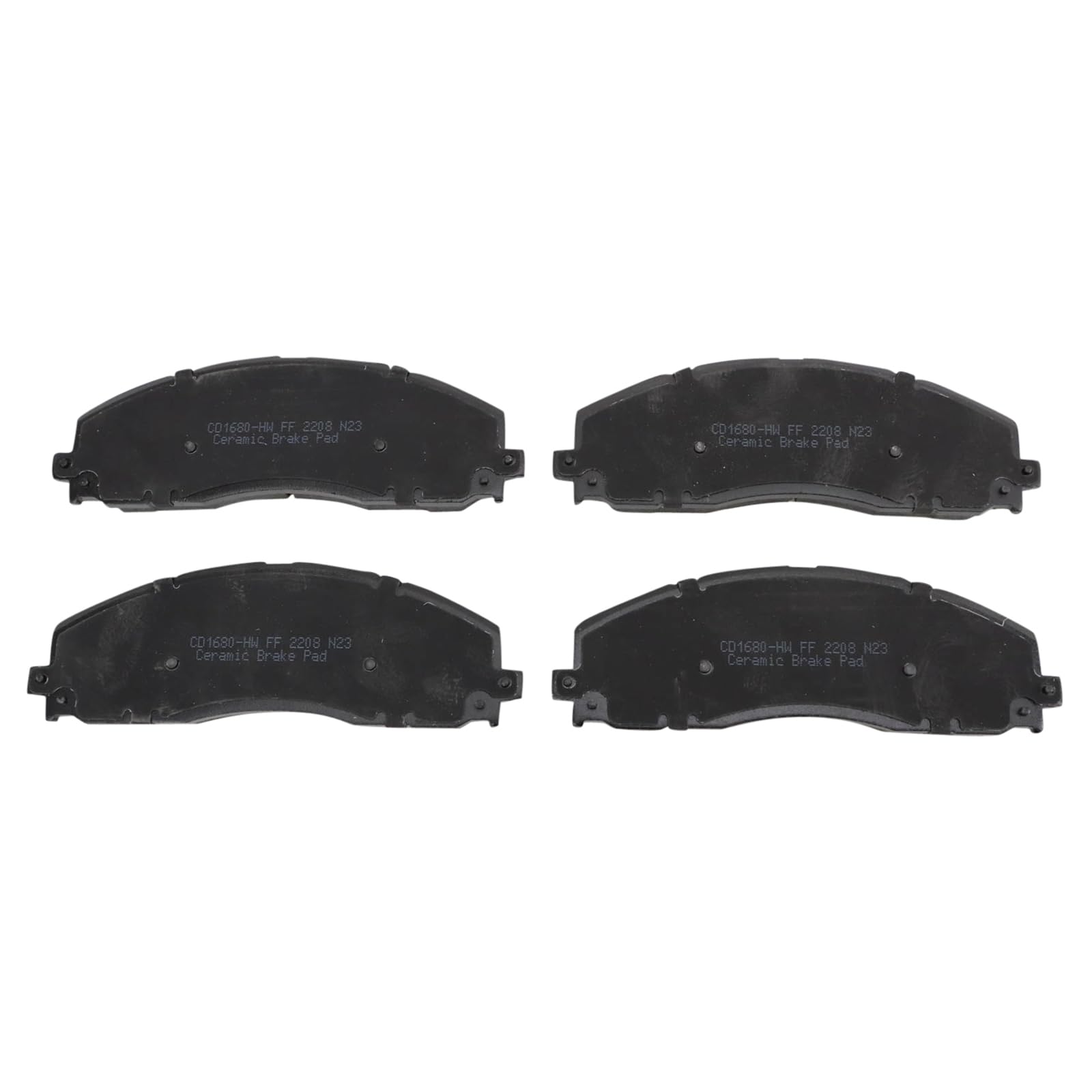 TRQ Front Brake Pads Ceramic Compatible with 2013-2021 Ford F-250 Super Duty F-350 Super Duty 2013-2016 F-450 Super Duty
