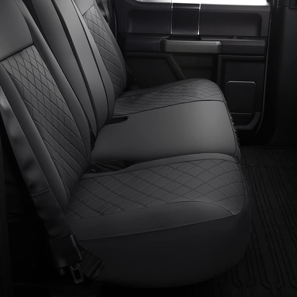 GIANT PANDA Full Set Car Seat Covers Customized Fit 2009-2025 Ford F150 and 2017-2025 F250 F350 F450 Super Crew/Crew Cab Pickup