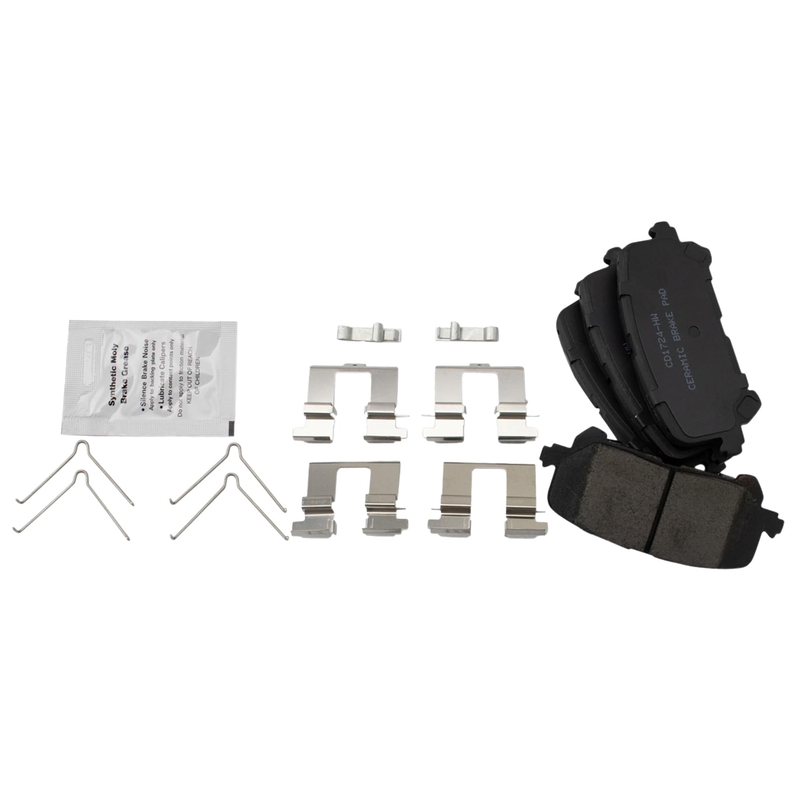 TRQ Rear Brake Pads Ceramic Compatible with 2014-2016 Acura MDX 2019-2022 Honda Passport 2016-2022 Pilot 2017-2022 Ridgeline