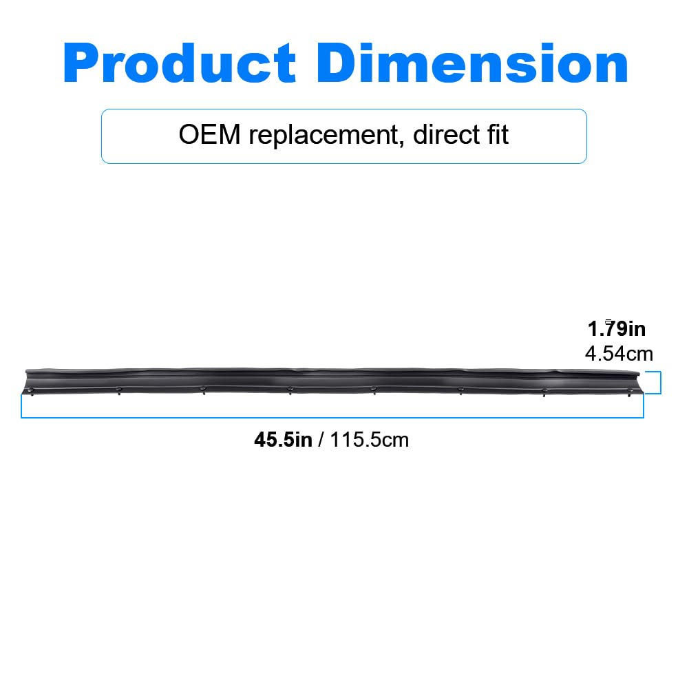 Wmphe Door Lower Rubber Weather Strip Seal Compatible With Ford F250 F350 F450 F550 Super Duty 1999 To 2015, Ford Excursion 2000 To 2005, Front Left Or Right, Replacement For F81Z-2520758-Aa