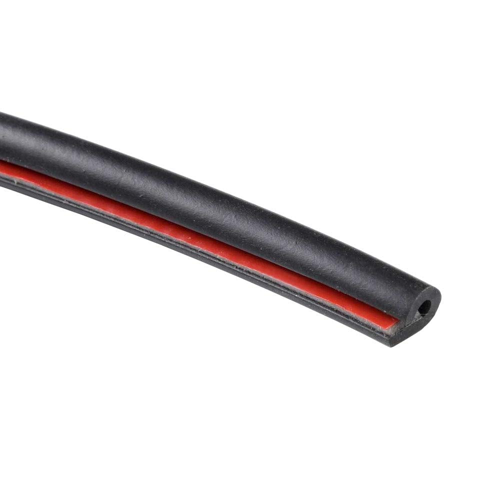 Esupport 16Ft 5M U Shape Car Door Moulding Rubber Scratch Protector Strip Edge Guard Trim Seal Gray