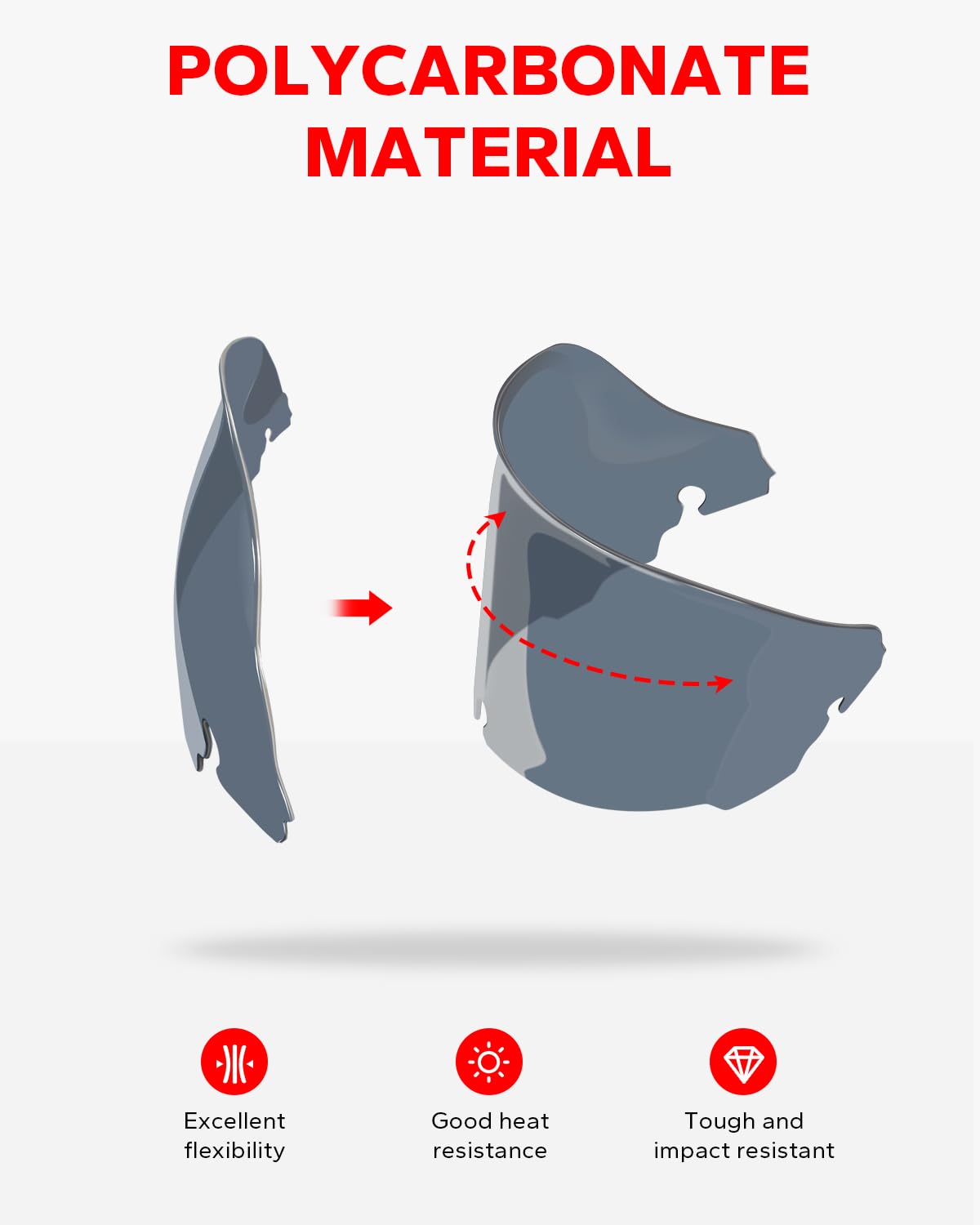 Amazicha 7 Smoke Wave Windshield Windscreen Compatible For 2014-2024 Harley Davidson Touring Street Glide/Electra Glide/Ultra Limited/Tri Glide Flht Flhx Flhxs Flhtk (Tint)