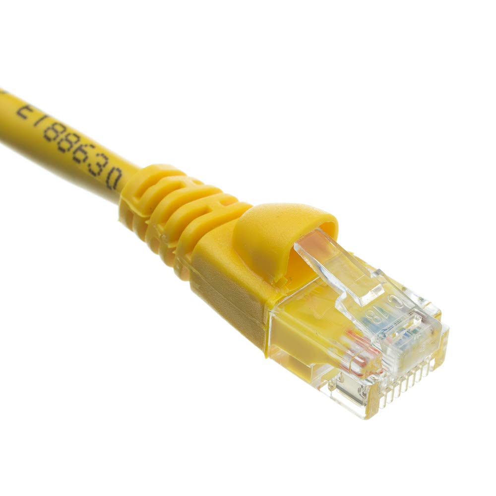 Cablewholesale Cat6 Ethernet Cable, 24Awg, Rj45 Gold Plate Connector, 4 Pair Stranded Copper, Snagless Molded Boot Unshielded Tw