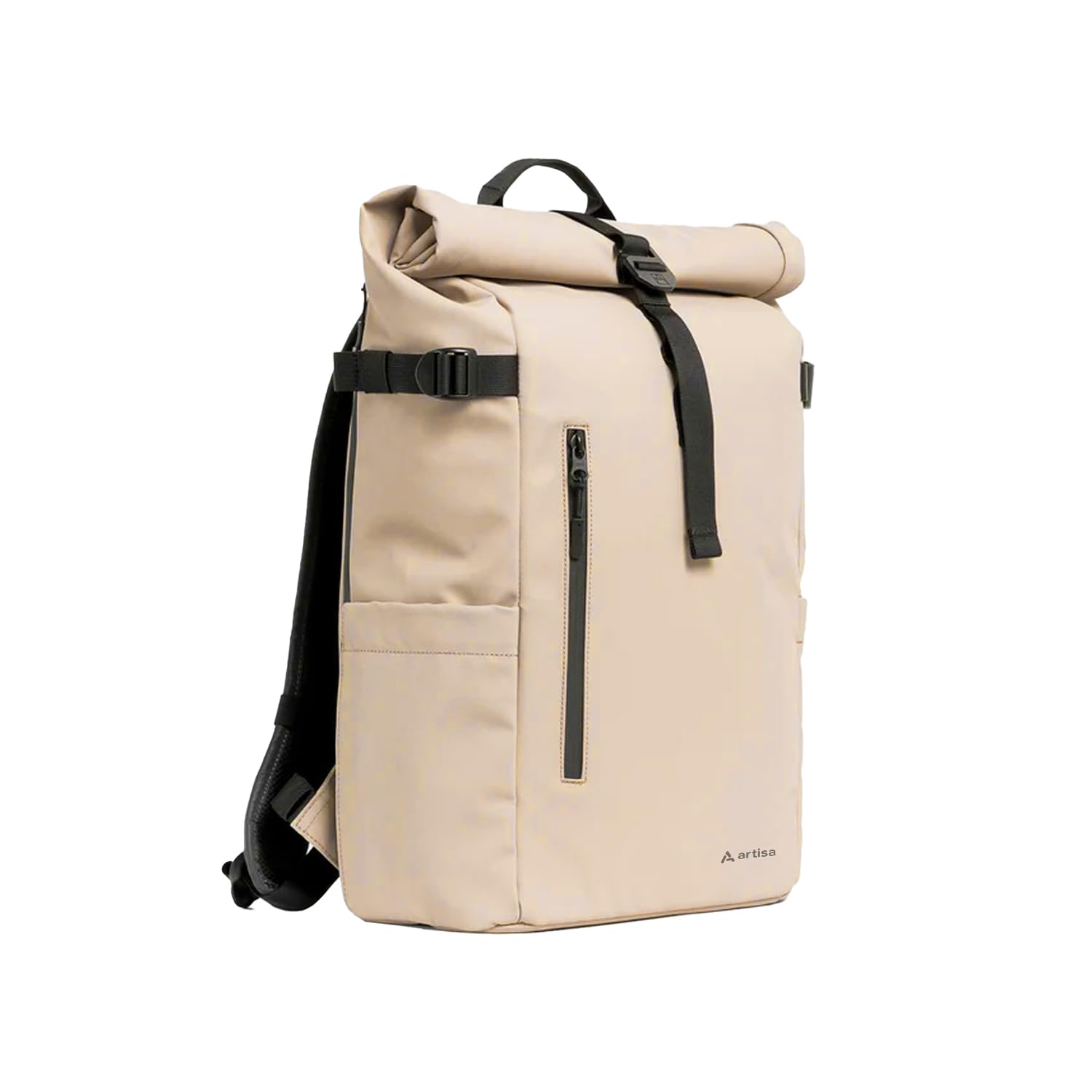 Artisa Nomad Luxe 2.0 Rolltop Backpack (Matte Beige)