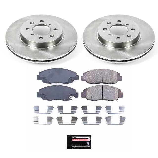 Power Stop Koe690 Front Autospecialty Replacement Brake Pad And Rotor Kit For 1996-2005 Honda Civic | 2010-2014 Honda Insight [A
