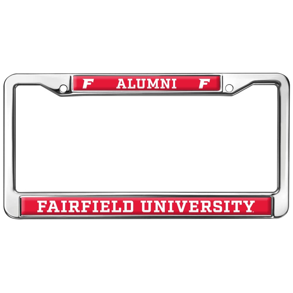 Fairfield University Alumni Logo Full Size Standard License Plate Metal Frame