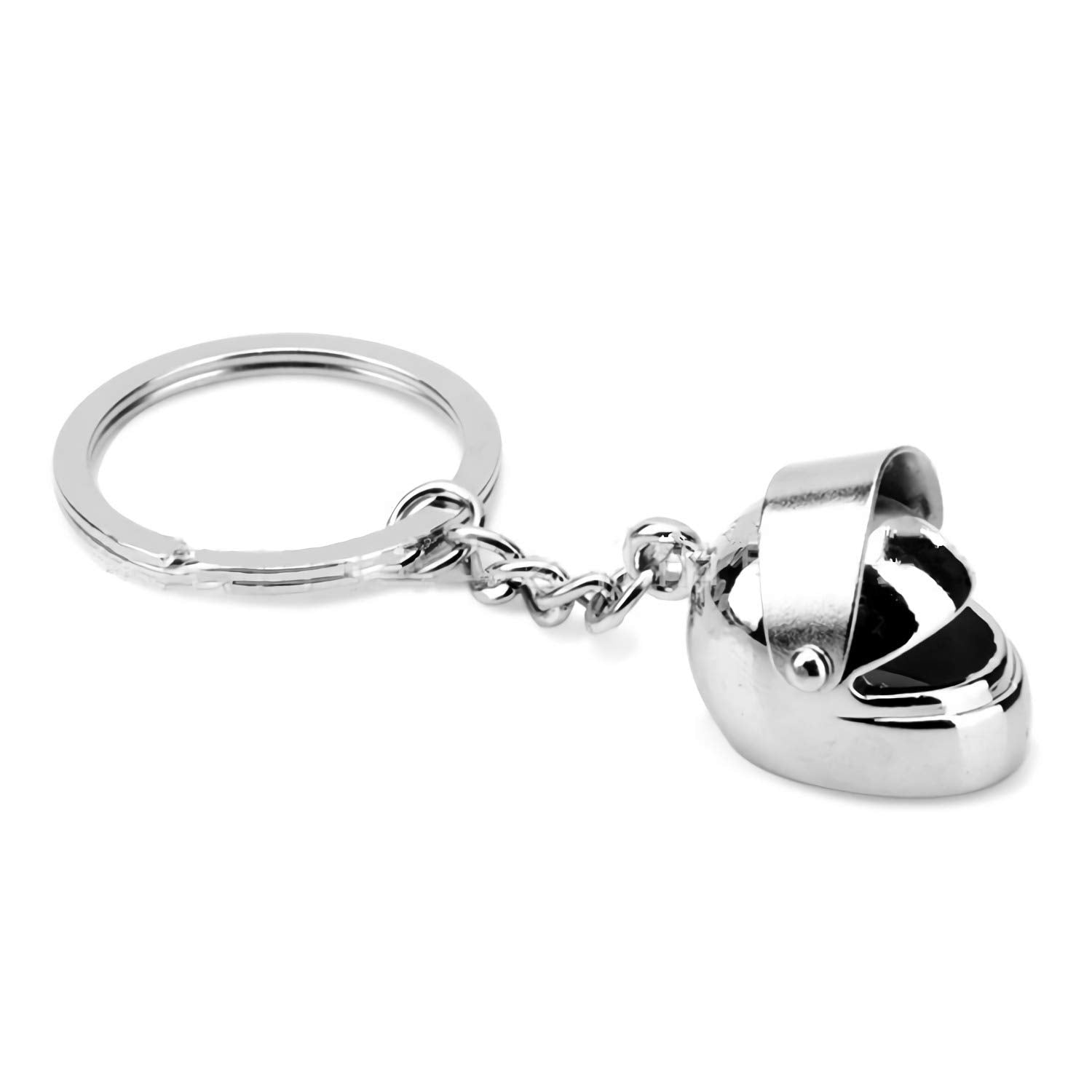 Creative Motorcycle Bicycle Movable Sunshade Helmet Key Chain Ring Keychain Keyring Keyfob