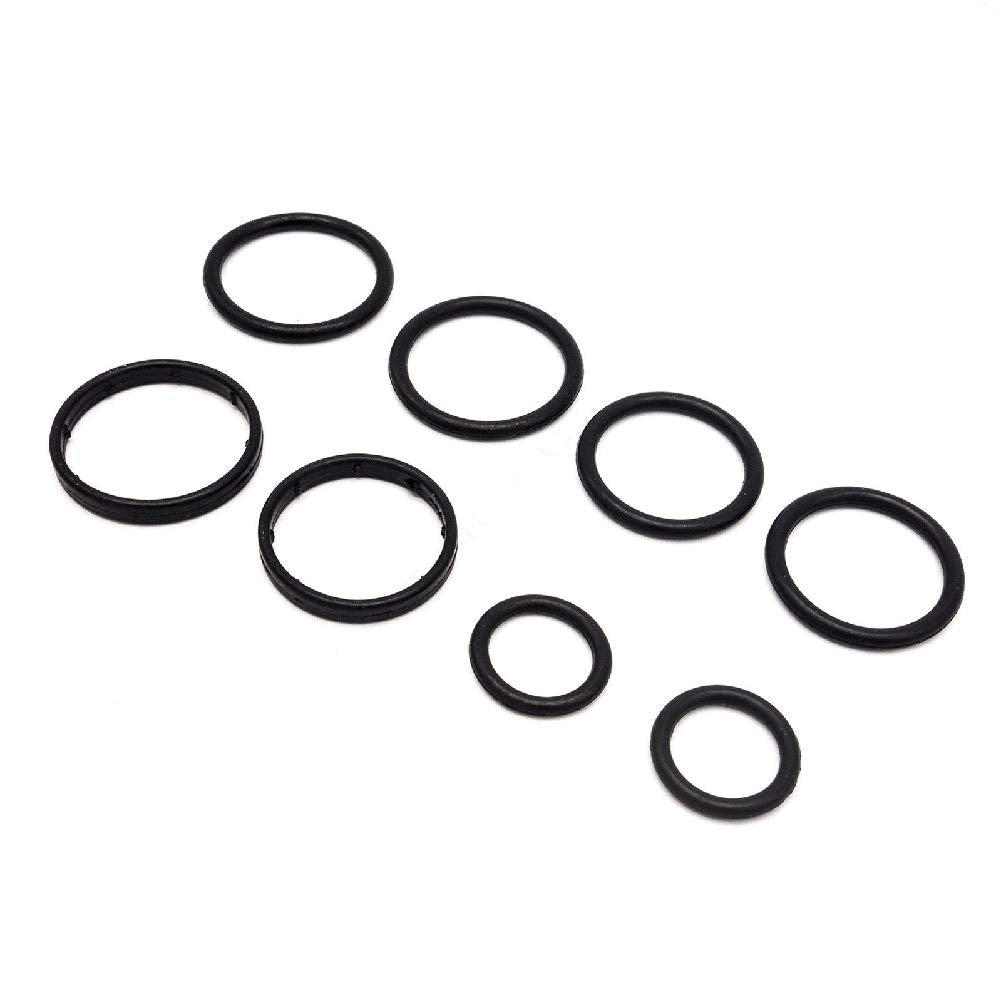 Ensun Engine Oil Cooler Gasket Seal O-Ring Compatible With Cruze Aveo Sonic 1.6L / 1.8L Only - Total 15 Pcs 55353331, 55354071, 926-167