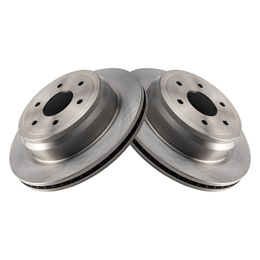 Trq Rear Brake Rotors Set Vented Compatible With 2016-2023 Nissan Titan Xd