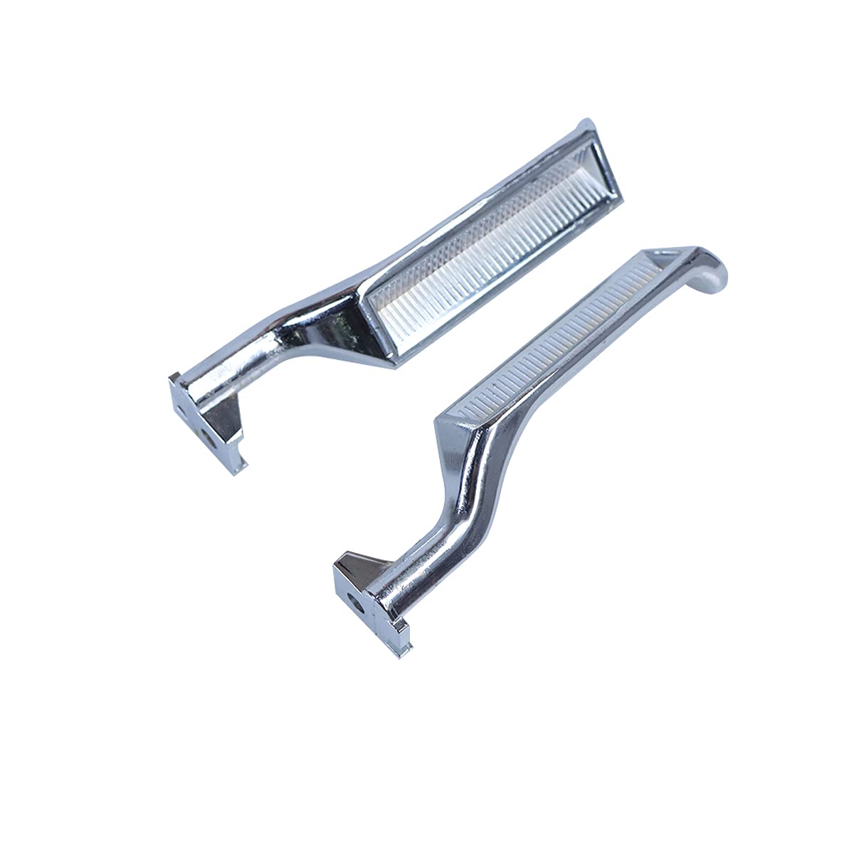 Ymhhefy Silver Interior Metal Door Handle Front Left Driver Passenger Side Compatible With 1987-1996 Ford Bronco F150 F250 F350 F53 F59 F800 Replaces E7Tz-1522601-A E7Tz-1522600-A 77177 77178 2Pcs