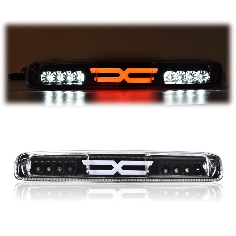 Cheda Third Tail Brake Light Cargo Lamp Chrome Led Bar Compatible With 1999 2000 2001 2002 2003 2004 2005 2006 2007 Silverado Si