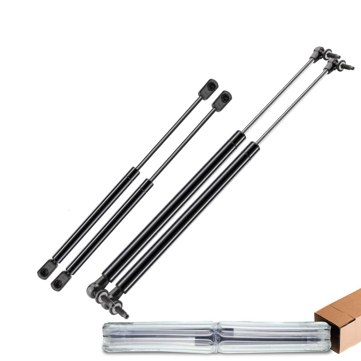 A-Premium Hood And Tailgate Rear Hatch Lift Supports Shock Struts Compatible With Jeep Grand Cherokee Wk Wh 2005-2010 4-Pc Set