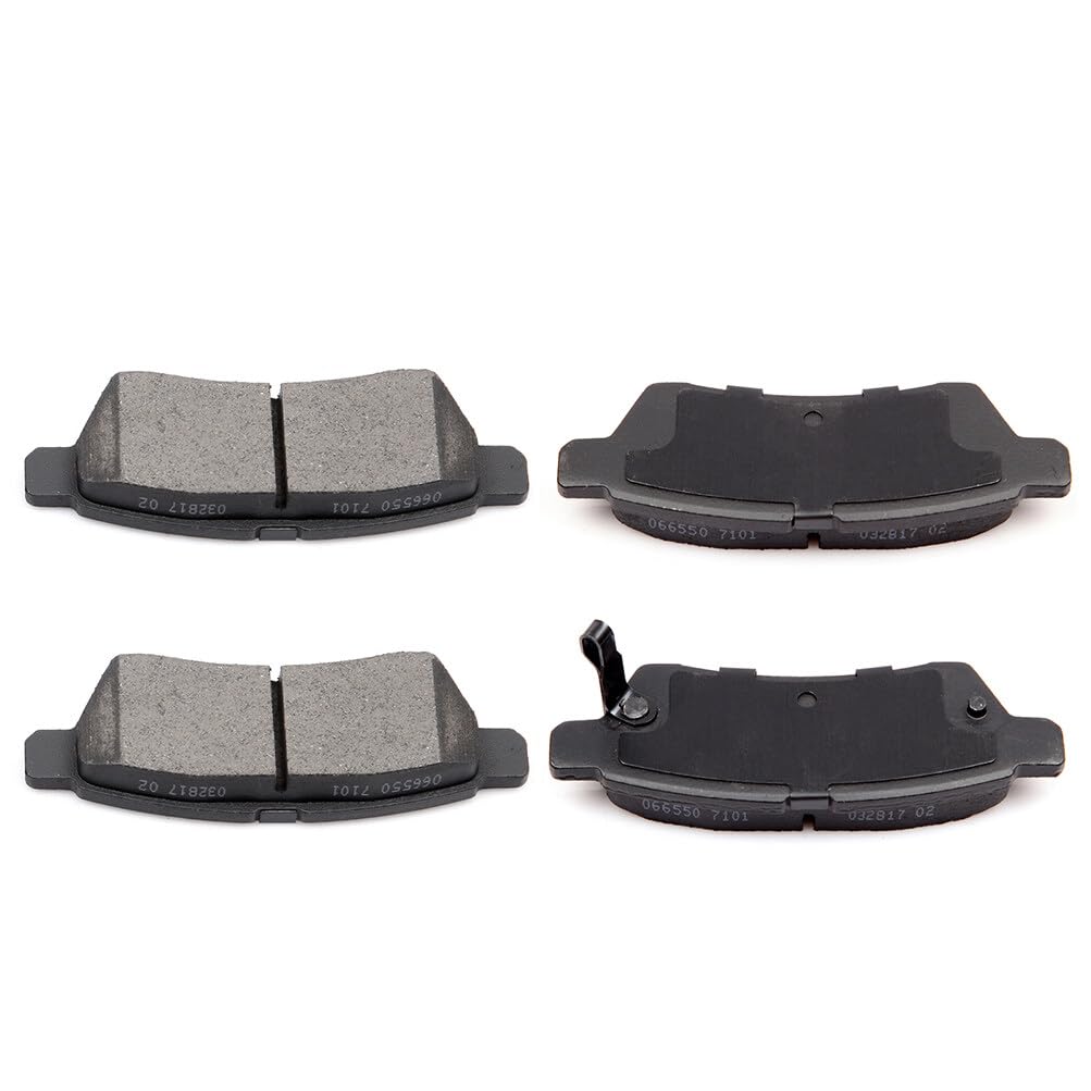 Cciyu D1100 Ceramic Rear Brake Pad Set Fit For 2005-2018 For Nissan Rearier,2005-2015 For Nissan Xterra,2009-2012 For Suzuki Equ