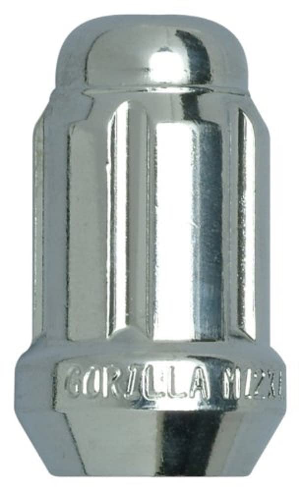 Gorilla Automotive 21138HT Acorn Chrome Small Diameter Lug Nuts (12mm x 1.50 Thread Size), Pack of 100