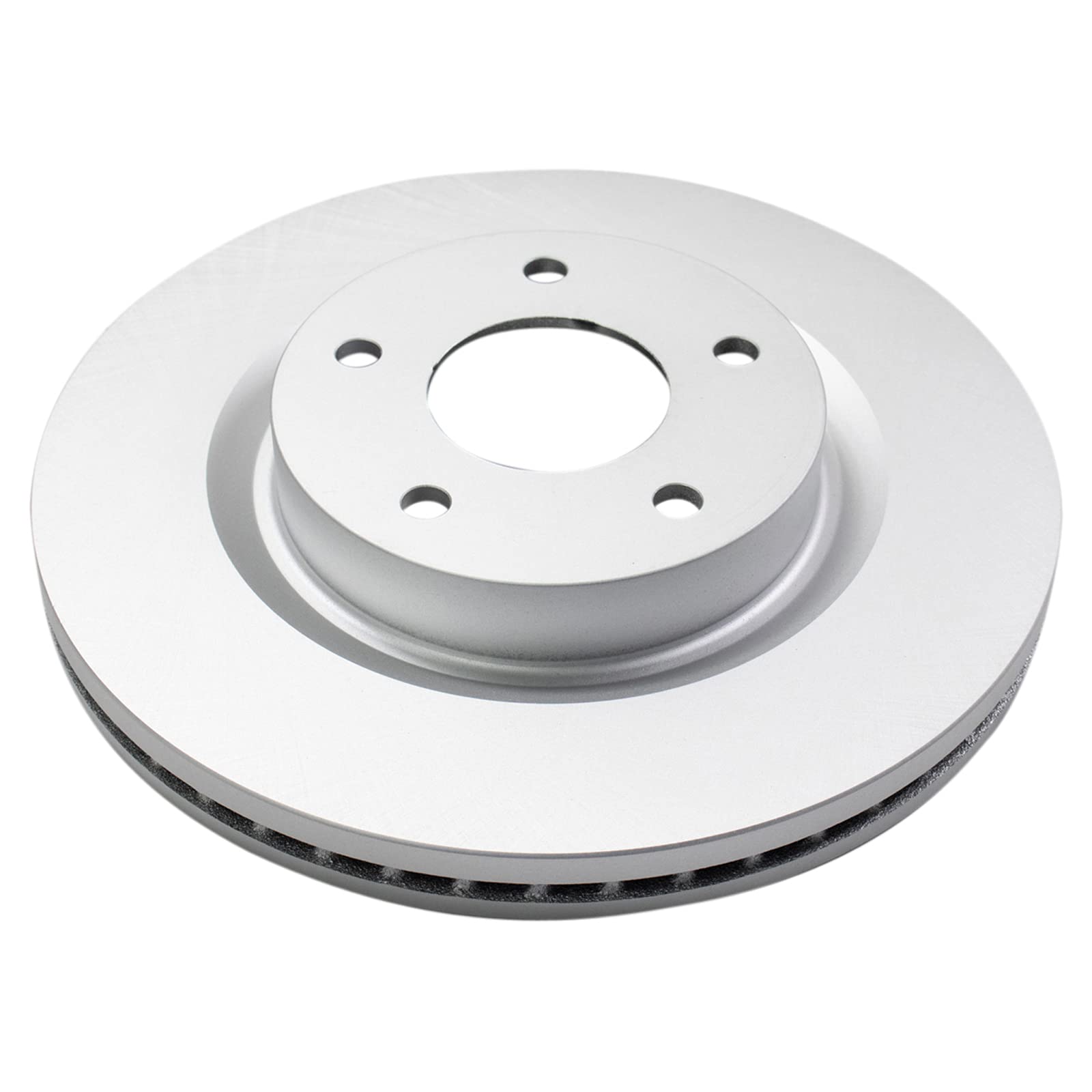 Trq Posi Ceramic Brake Pads & E-Coated Rotor Front Set For Nissan Altima And Hybrid