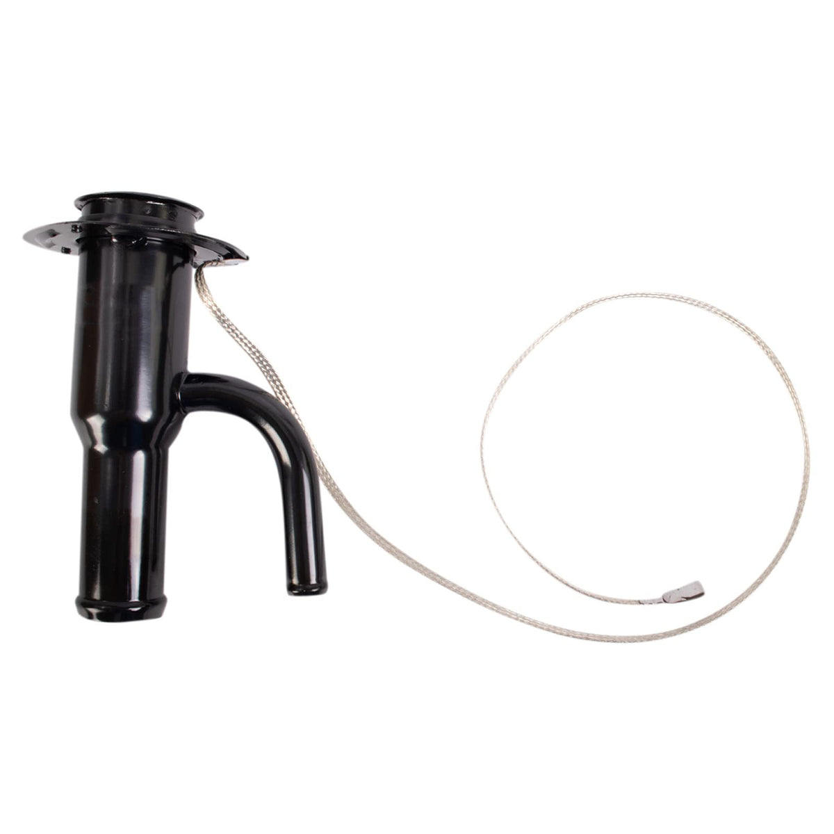 TRQ Fuel Tank Filler Neck Black Compatible with 2007-2010 Ford F-350 Super Duty