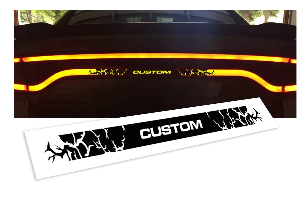 Your Custom Text Made To Fit Tail Lamp Of Dodge Charger Accent Decal For 2015 2016 2017 2018 2019 2020 2021 2022 Models