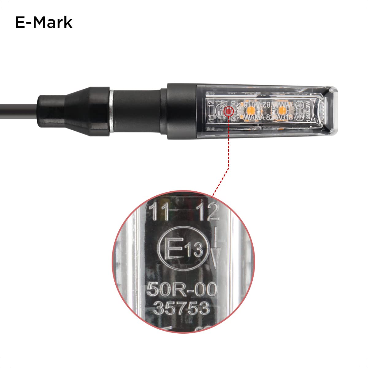 Evermotor Motorcycle Turn Signals Led Rear Light Flashing 12V Universal Blinkers With Waterproof Aluminium Alloy Shell For Scooter Ebike Electric Motorcycle Utv(2 Pcs)