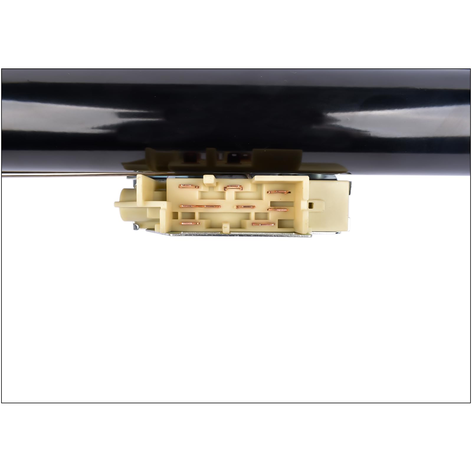 GELUOXI Replacement for GM 32 Inch Tilt Manual Steering Column Floor Shift Hot Rod, with Key & 9 Holes Adapter, Stainless Steel