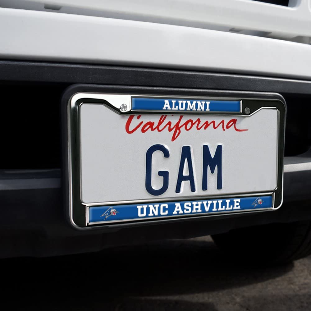 GRAPHICS & MORE UNC Asheville Alumni License Plate Metal Frame - Full Size, One Size, UNC Asheville Color