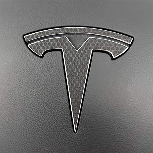 Logo Decal Wrap For Tesla Model Y, 11-Pc Set (Matrix Black)