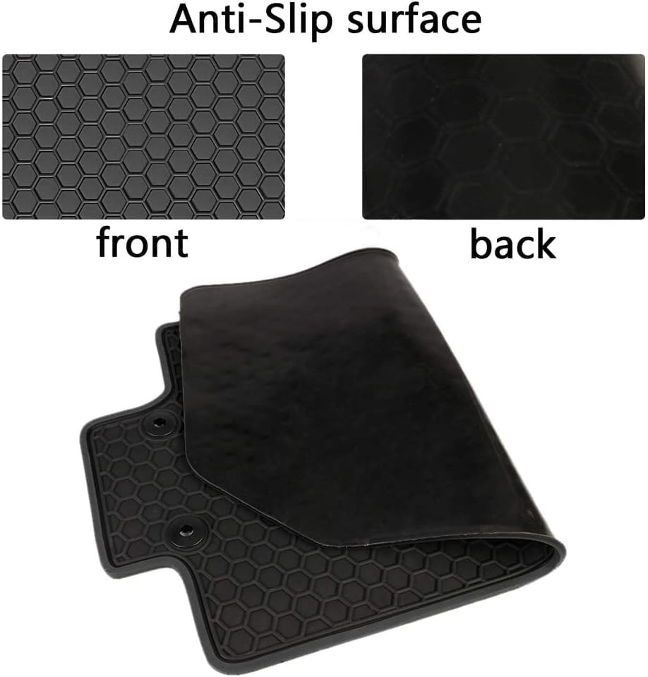 San Auto Car Floor Mats Custom Fit For Toyota Camry 9Th 2025 Black Red Rubber Car Floor Liners Set All Weather Season Protection