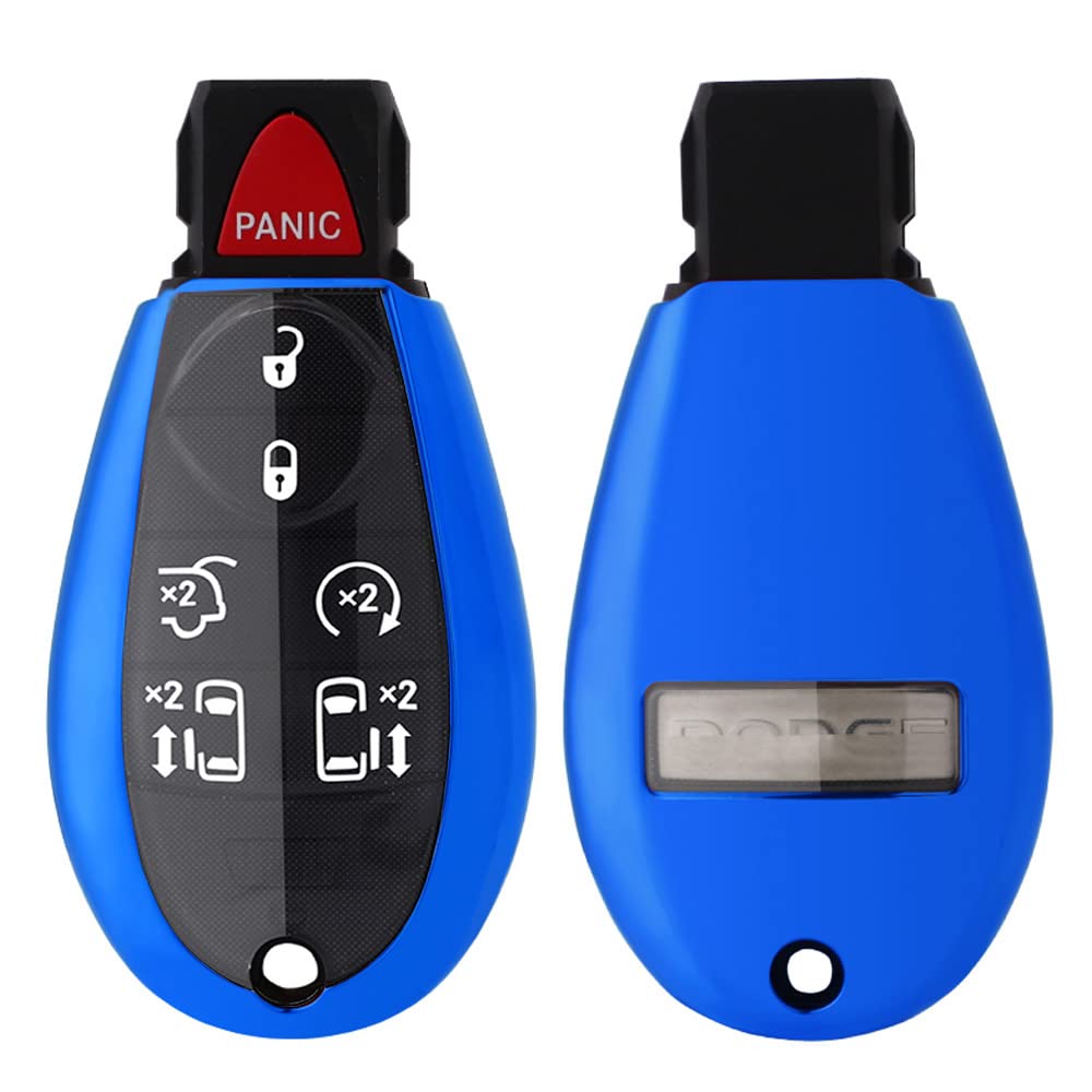Horande TPU Protector Key Fob Cover Case fit for Dodge Ram 1500 2500 3500 Charger Challenger Durango Grand Caravan Journey Chrys