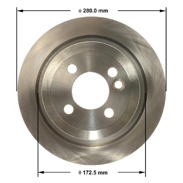 Bendix Premium Prt6165 Rear Brake Rotor For Mini Cooper 2015-2009
