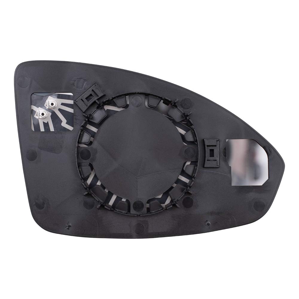 Brock Replacement Driver Power Side Door Mirror Glass & Base Heated Compatible With 2011-2015 Cruze 2016 Cruze Limited 95215098