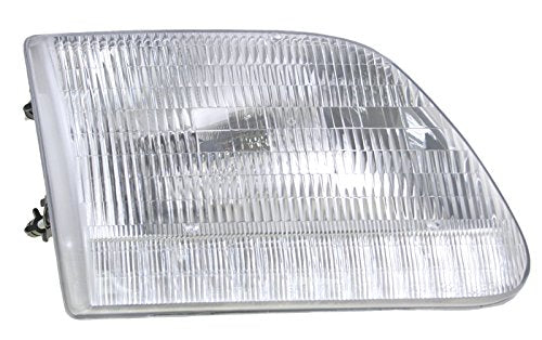 Trq Driver & Passenger Side Headlight Assembly Set Headlights Driver & Passenger Side Compatible With 1997-2002 Ford Expedition