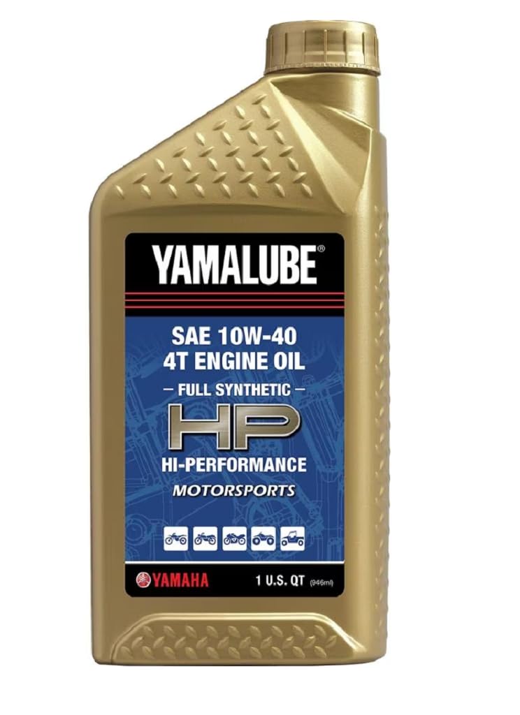 Yamaha Original OEM Yamalube LUB-10W40-FS-12 Hi Performance Full Synthetic 4T Engine Oil Yamalube OEM - 1 Quart